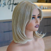 LANA - Blonde - Lace Front Wig | Blonde, 14 Inch, Mono Lace Front, Synthetic Hair | Milk & Honey Wigs