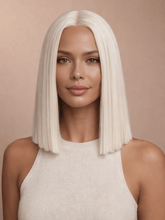 LAURA - Blonde - Lace Front Wig | Blonde, 14 Inch, T-Part Lace Front, Synthetic Hair | Milk & Honey Wigs