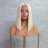 LAURA blonde synthetic straight lace front wig | Milk & Honey Wigs