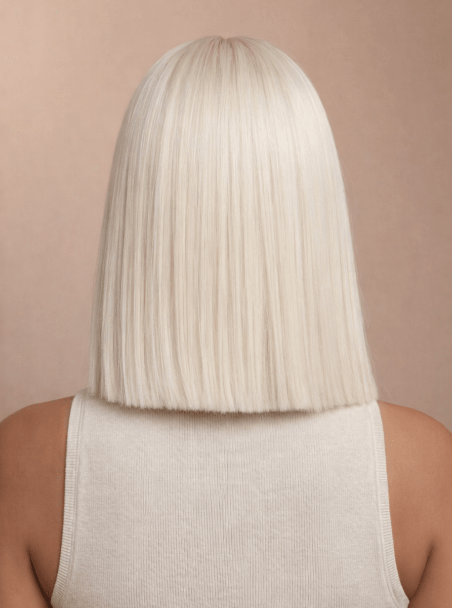 LAURA - Blonde - Lace Front Wig | Blonde, 14 Inch, T-Part Lace Front, Synthetic Hair | Milk &amp; Honey Wigs