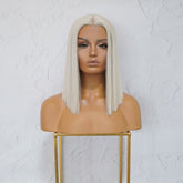 LAURA White Platinum Blonde Lace Front Wig | Milk & Honey Wigs