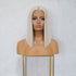 LAURA White Platinum Blonde Lace Front Wig | Milk & Honey Wigs