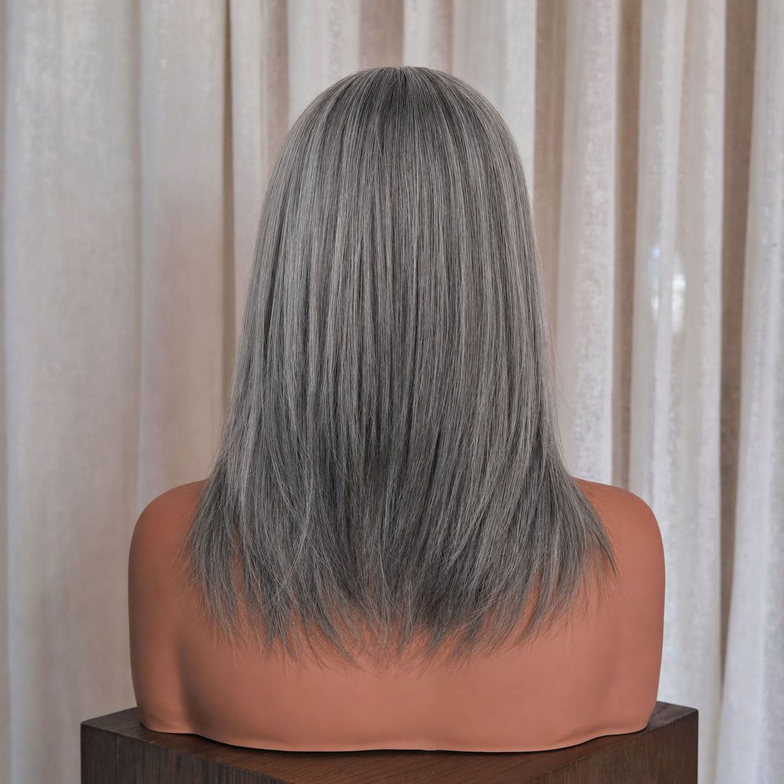 layered Natural Gray Wig | Milk &amp; Honey Wigs
