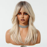 Layered Blonde Ombre Fringe Wig - MARKETPLACE | Blonde, Fringe, Synthetic Hair | Milk & Honey Wigs
