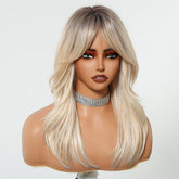 Layered Blonde Ombre Fringe Wig - MARKETPLACE | Blonde, Fringe, Synthetic Hair | Milk & Honey Wigs