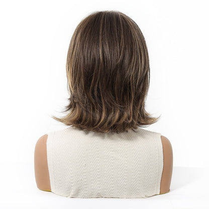 Layered Bob with Highlights synthetic layered lace front bob wig | Milk &amp; Honey Wigs