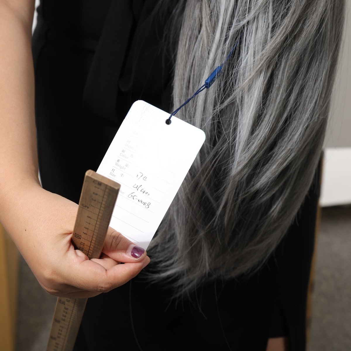 layered Natural Gray Wig - MARKETPLACE | Grey, Fringe, Synthetic Hair | Milk &amp; Honey Wigs