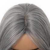 layered Natural Gray Wig - MARKETPLACE | Grey, Fringe, Synthetic Hair | Milk & Honey Wigs