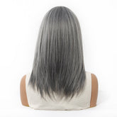 layered Natural Gray Wig - MARKETPLACE | Grey, Fringe, Synthetic Hair | Milk & Honey Wigs