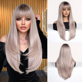 Layered Silver Blonde Wig - MARKETPLACE | Blonde, Fringe, Synthetic Hair | Milk & Honey Wigs