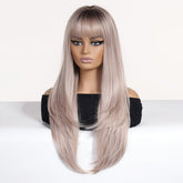 Layered Silver Blonde Wig - MARKETPLACE | Blonde, Fringe, Synthetic Hair | Milk & Honey Wigs