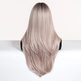 Layered Silver Blonde Wig - MARKETPLACE | Blonde, Fringe, Synthetic Hair | Milk & Honey Wigs