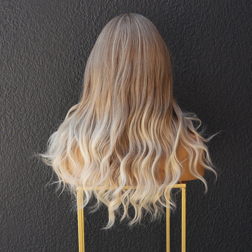 LIDIA - Ombre Blonde - Lace Front Wig | Blonde, 18 Inch, T-Part Lace Front, Synthetic Hair | Milk &amp; Honey Wigs