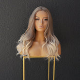 LIDIA - Ombre Blonde - Lace Front Wig | Blonde, 18 Inch, T-Part Lace Front, Synthetic Hair | Milk & Honey Wigs