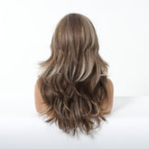 Light Brown with Ash Blonde Highlights Wig - MARKETPLACE | Brown, Fringe, Synthetic Hair | Milk & Honey Wigs