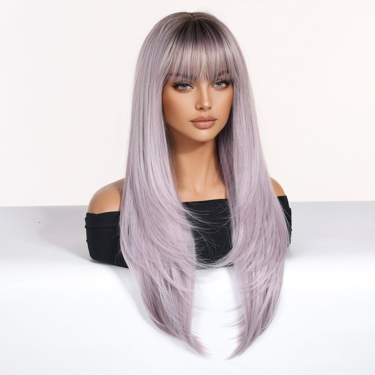Lilac Frost Wig - MARKETPLACE | Purple, Fringe, Synthetic Hair | Milk &amp; Honey Wigs