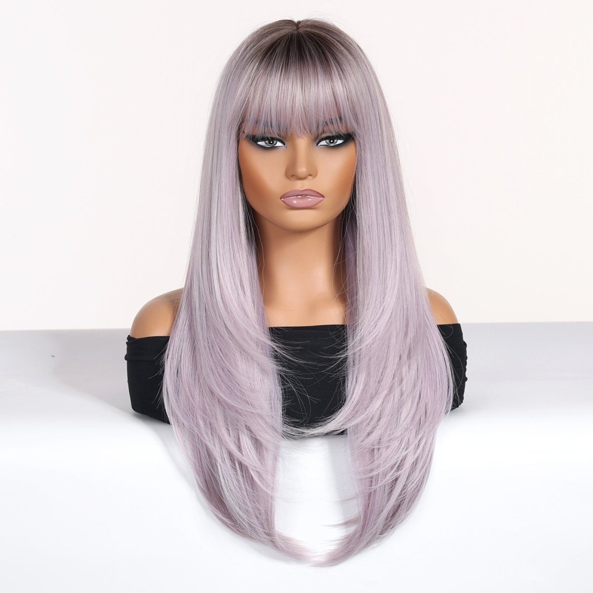 Lilac Frost Wig - MARKETPLACE | Purple, Fringe, Synthetic Hair | Milk &amp; Honey Wigs