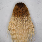 LILY - Caramel - Lace Front Wig | Blonde, 28 Inch+, T-Part Lace Front, Synthetic Hair | Milk & Honey Wigs