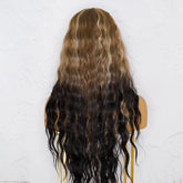 LILY - Inked Lace - Front Wig | Brown, 28 Inch+, T-Part Lace Front, Synthetic Hair | Milk & Honey Wigs