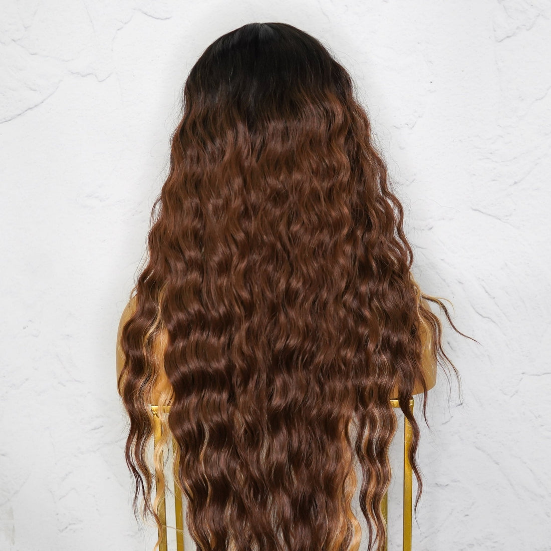 LILY - Mocha - Lace Front Wig | Brown, 28 Inch+, T-Part Lace Front, Synthetic Hair | Milk &amp; Honey Wigs