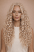 LILY - Beach Blonde - Lace Front Wig | Blonde, 28 Inch+, T-Part Lace Front, Synthetic Hair | Milk & Honey Wigs