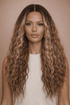 LILY - Ombre - Lace Front Wig | Brown, 28 Inch+, T-Part Lace Front, Synthetic Hair | Milk & Honey Wigs