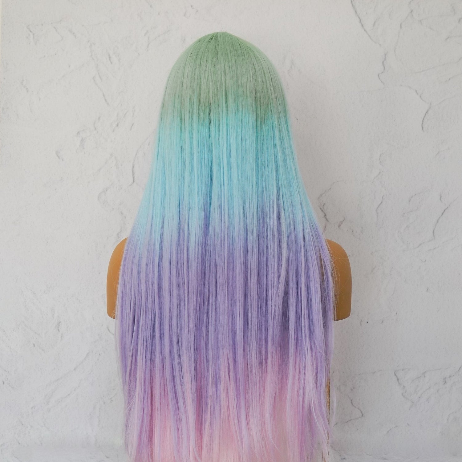 LIRA - Rainbow - Fringe Wig | Rainbow, 26 Inch, Fringe, Synthetic Hair | Milk &amp; Honey Wigs