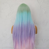 LIRA - Rainbow - Fringe Wig | Rainbow, 26 Inch, Fringe, Synthetic Hair | Milk & Honey Wigs