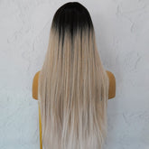 LIRA - Three Tone Ombre - Fringe Wig | Blonde, 26 Inch, Fringe, Synthetic Hair | Milk & Honey Wigs
