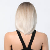 Lived In Ombre Blonde Bob 13x6 Lace Front Wig - MARKETPLACE | Blonde, 13x6 Lace Front, Synthetic Hair | Milk & Honey Wigs