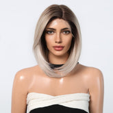 Lived In Ombre Blonde Bob 13x6 Lace Front Wig - MARKETPLACE | Blonde, 13x6 Lace Front, Synthetic Hair | Milk & Honey Wigs