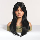 Long Layered Black Wig - MARKETPLACE | Black, Fringe, Synthetic Hair | Milk & Honey Wigs