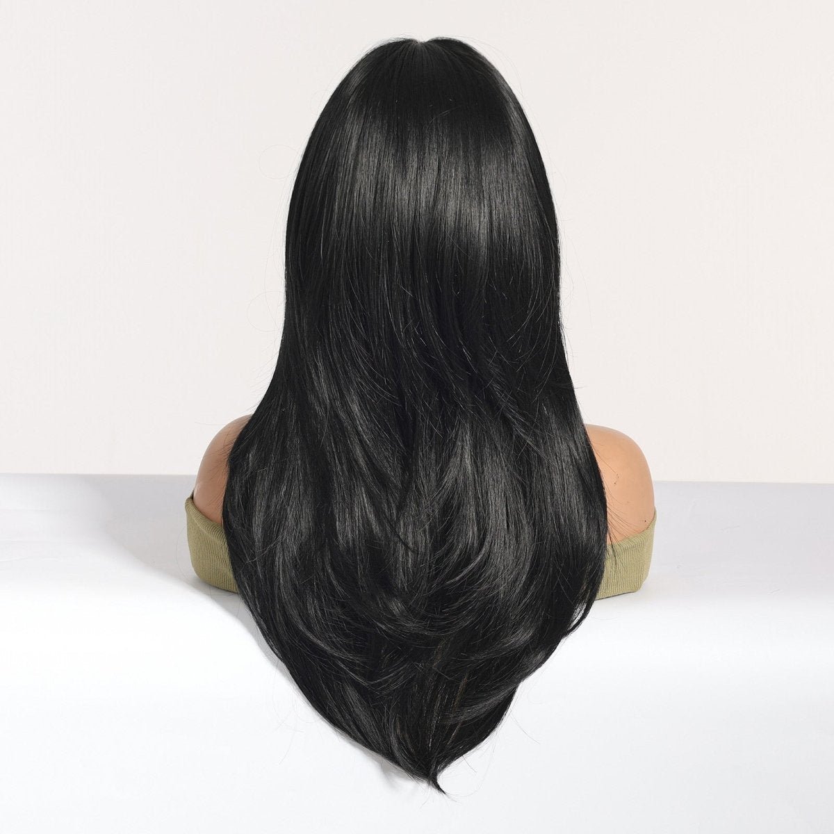 Long Layered Black Wig - MARKETPLACE | Black, Fringe, Synthetic Hair | Milk &amp; Honey Wigs