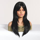 Long Layered Black Wig - MARKETPLACE | Black, Fringe, Synthetic Hair | Milk & Honey Wigs