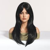 Long Layered Black Wig - MARKETPLACE | Black, Fringe, Synthetic Hair | Milk & Honey Wigs