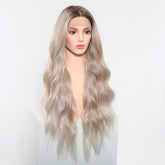 Long Ombre Blonde Wavy 13x6 Lace Front Wig - MARKETPLACE | Blonde, 13x6 Lace Front, Synthetic Hair | Milk & Honey Wigs