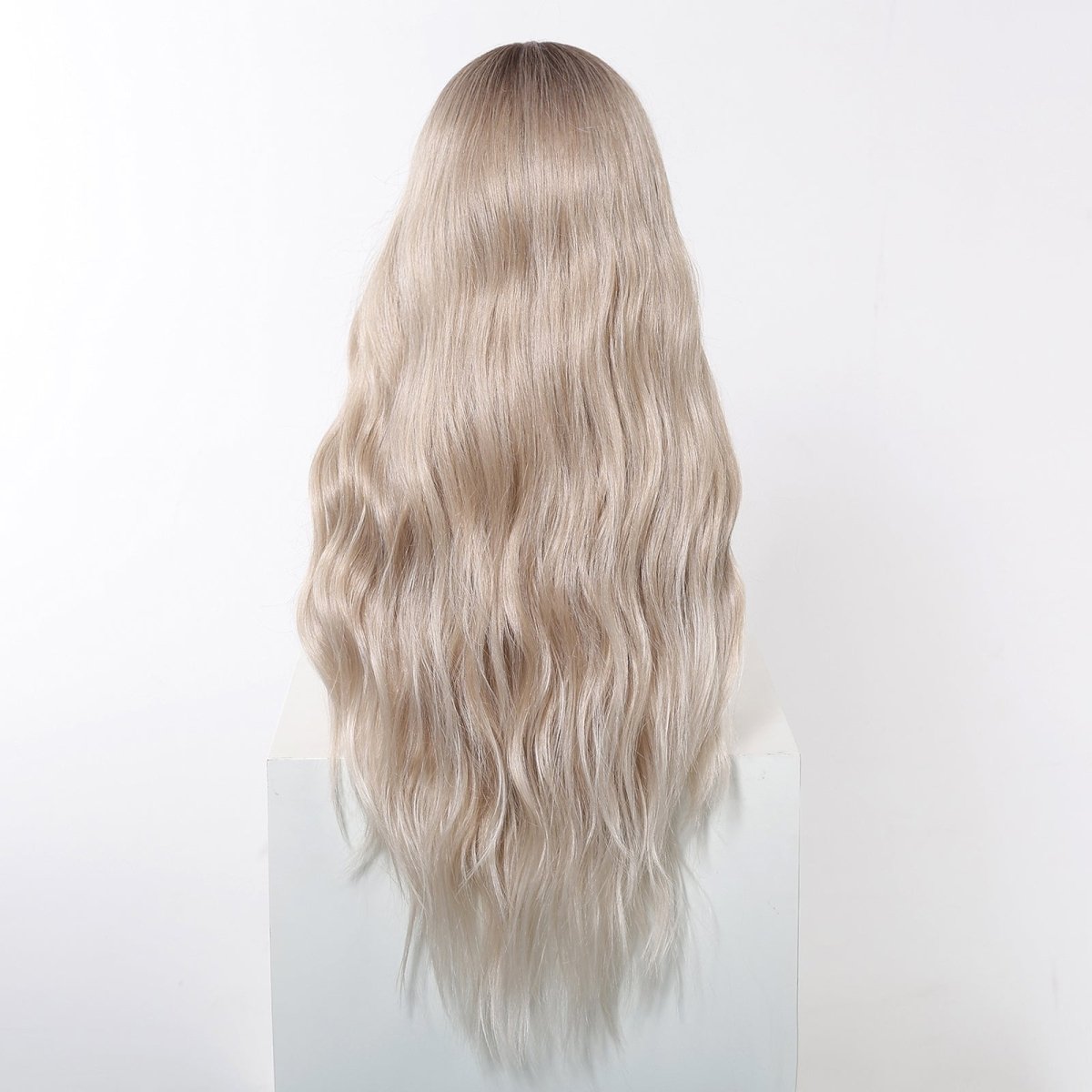 Long Ombre Blonde Wavy 13x6 Lace Front Wig - MARKETPLACE | Blonde, 13x6 Lace Front, Synthetic Hair | Milk &amp; Honey Wigs