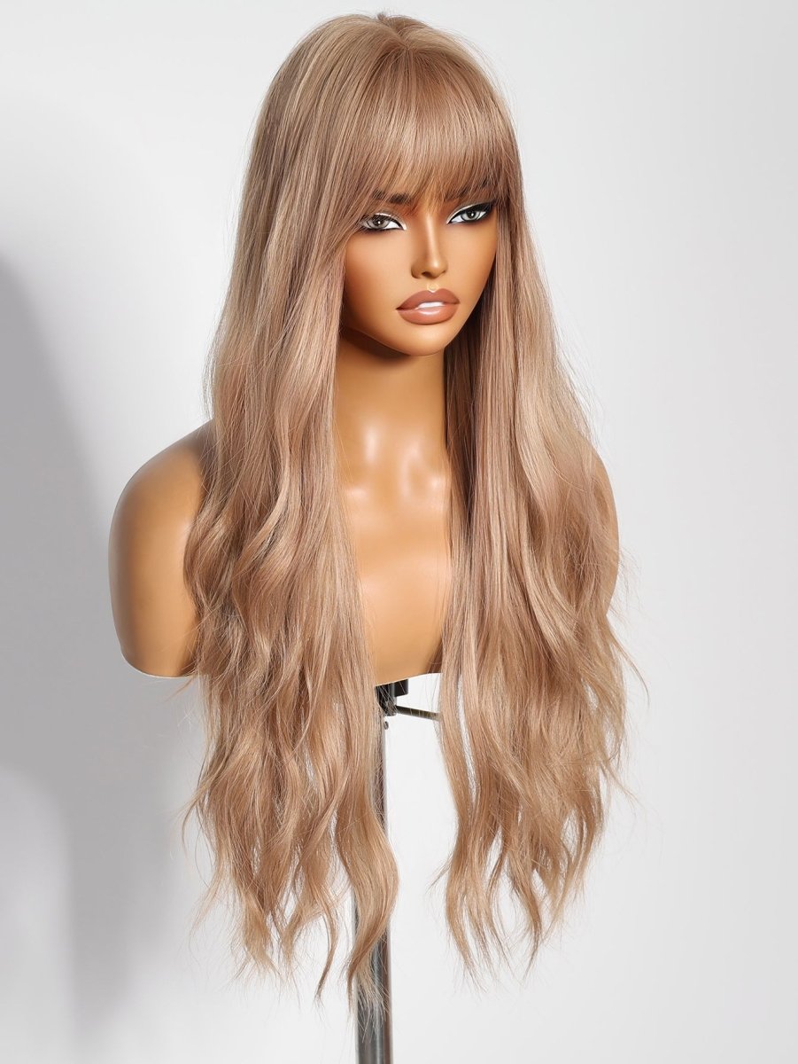 Long Wavy Blonde Wig - MARKETPLACE | Blonde, Fringe, Synthetic Hair | Milk &amp; Honey Wigs