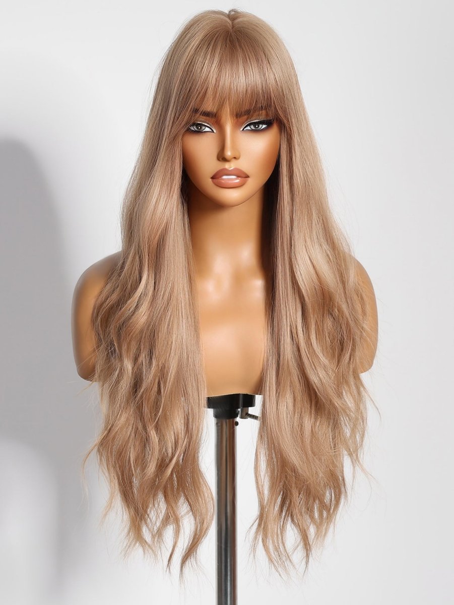 Long Wavy Blonde Wig - MARKETPLACE | Blonde, Fringe, Synthetic Hair | Milk &amp; Honey Wigs