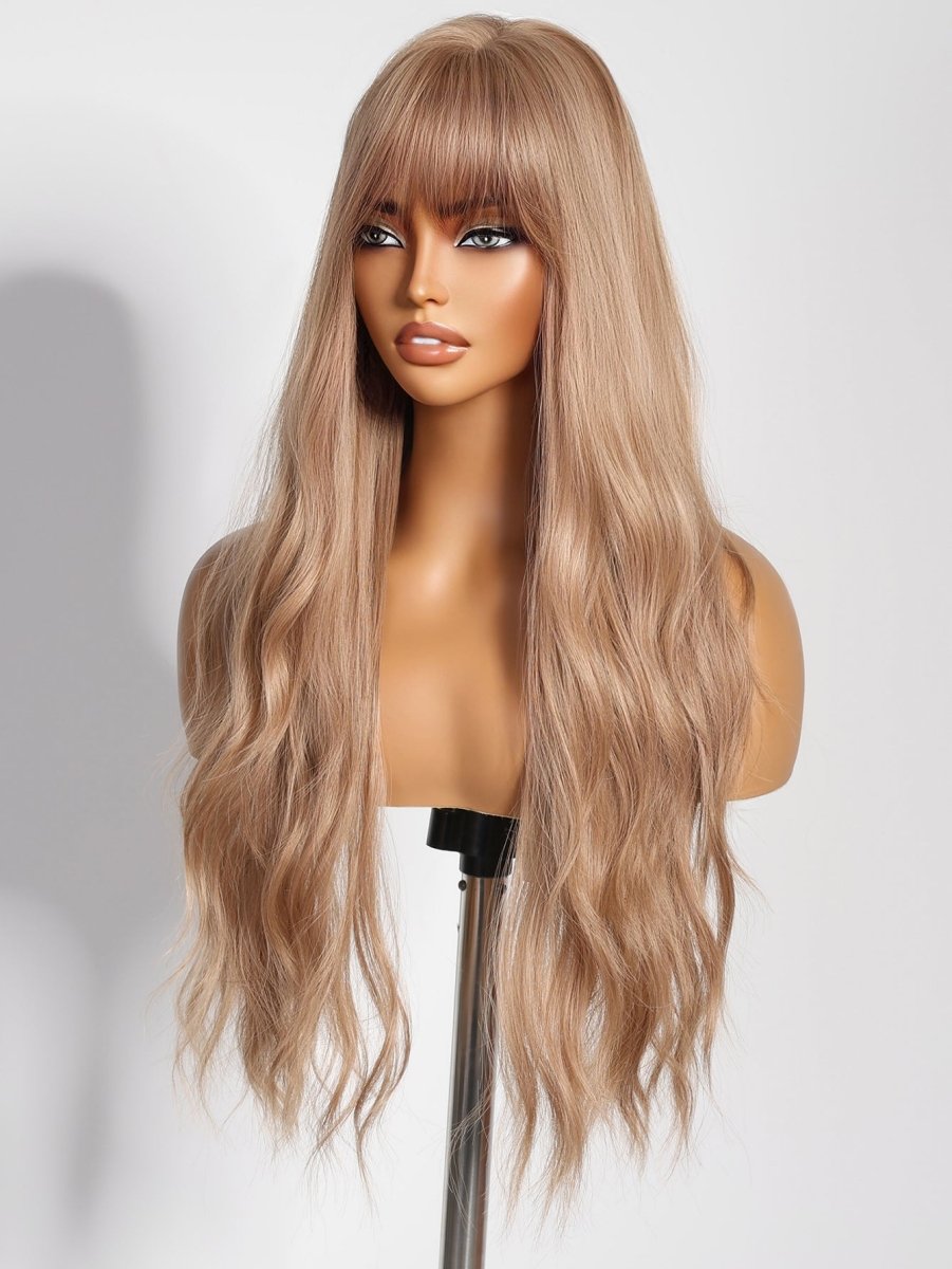 Long Wavy Blonde Wig - MARKETPLACE | Blonde, Fringe, Synthetic Hair | Milk &amp; Honey Wigs