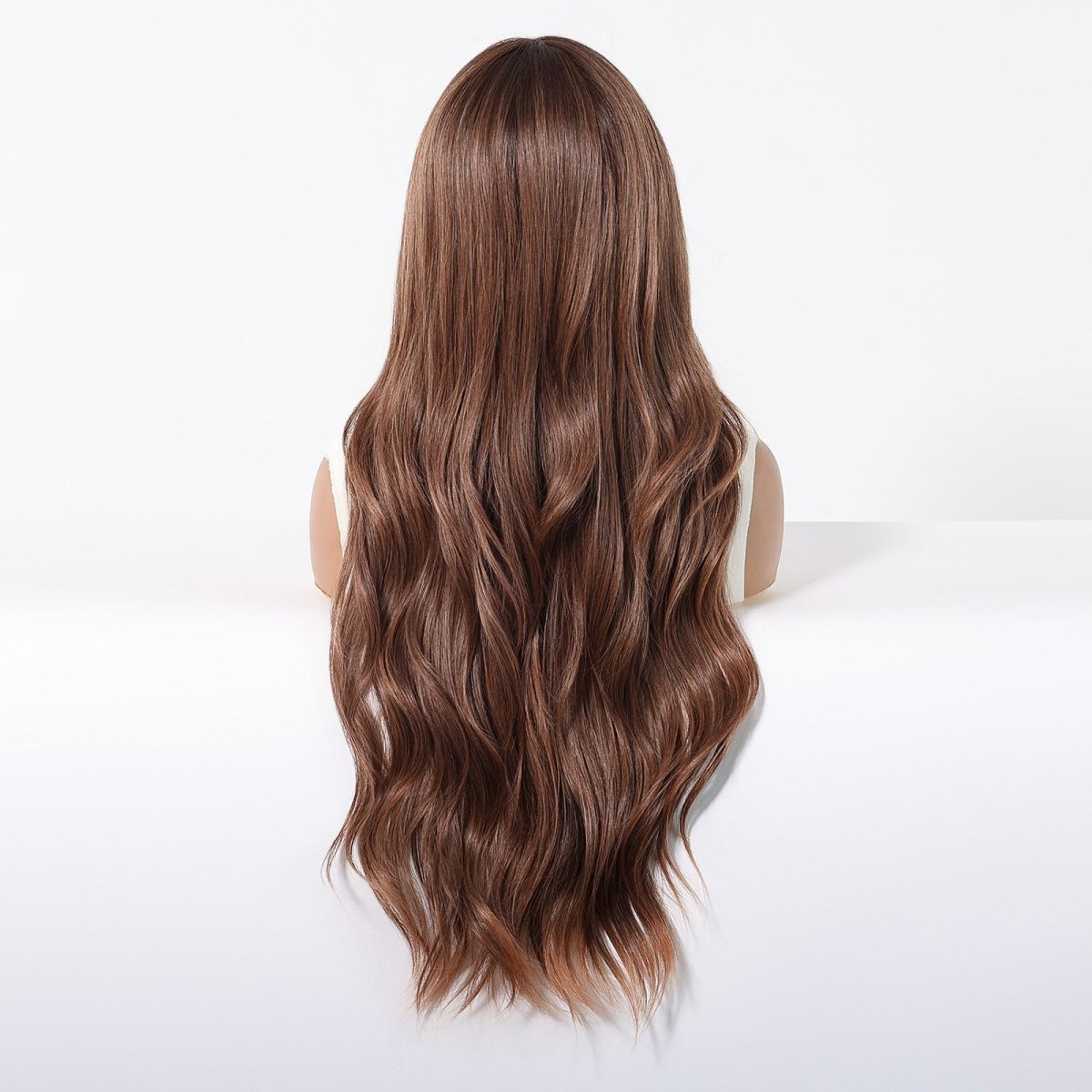 Long Wavy Chestnut Brown Wig - MARKETPLACE | Brown, Fringe, Synthetic Hair | Milk &amp; Honey Wigs