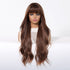 Long Wavy Chestnut Brown Wig - MARKETPLACE | Brown, Fringe, Synthetic Hair | Milk & Honey Wigs