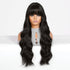Long Wavy Natural  Black with bangs  Wig - MARKETPLACE | Black, Fringe, Synthetic Hair | Milk & Honey Wigs