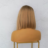 LUCIANA - Ombre Blonde - Fringe Wig | Blonde, 14 Inch, Fringe, Synthetic Hair | Milk & Honey Wigs