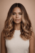 LUCY - Mocha - Lace Front Wig | Brown, 16 Inch, T-Part Lace Front, Synthetic Hair | Milk & Honey Wigs