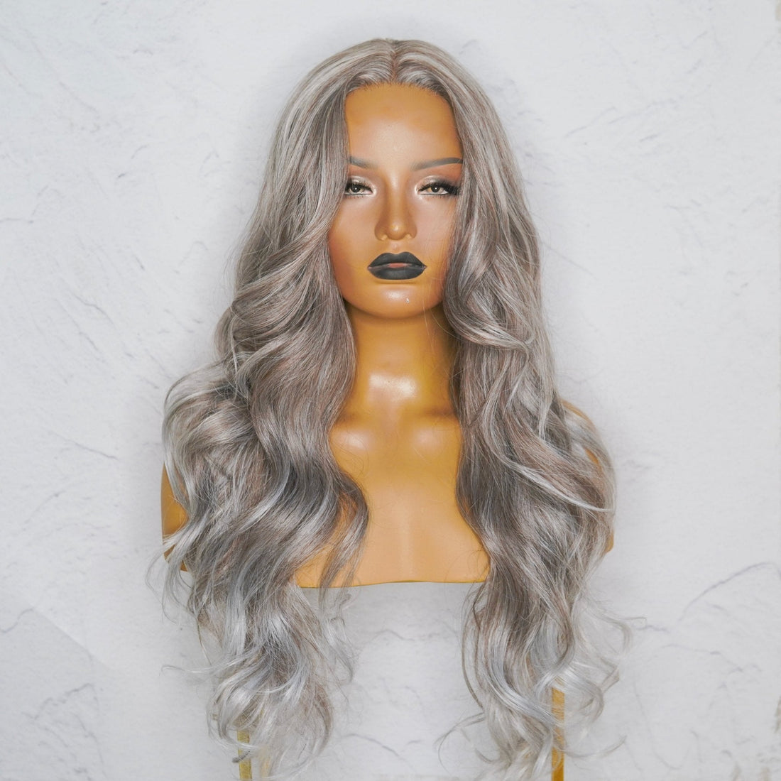 MARINA Ash Grey Lace Front Wig - Milk &amp; Honey Wigs