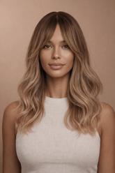 MARLEY - Ash Brown Ombre - Fringe Wig - Milk & Honey Wigs