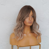 MARLEY Ash Brown Ombre Fringe Wig - Milk & Honey Wigs