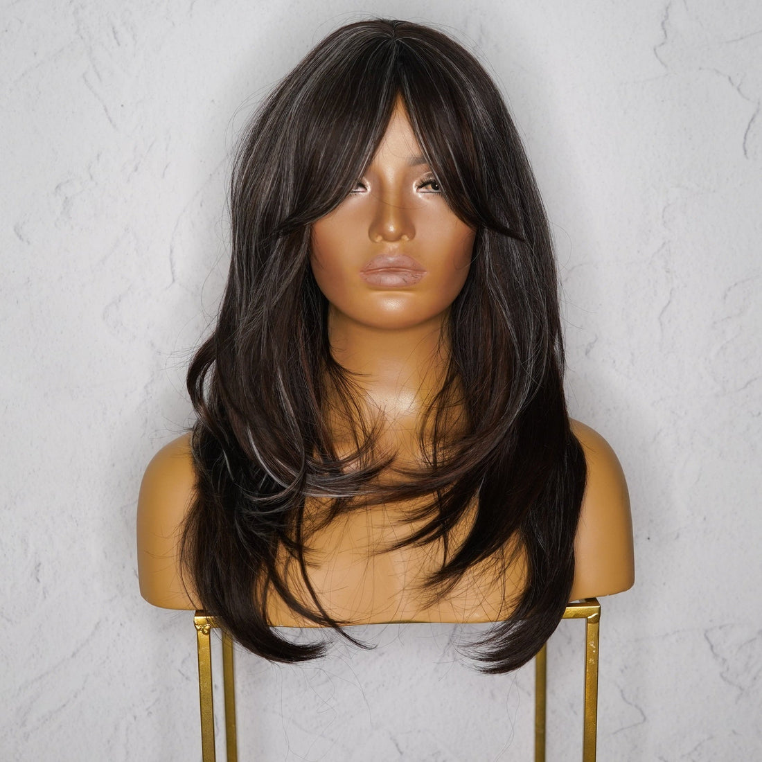 MATILDA - Ash Black - Fringe Wig | Black, 18 Inch, Fringe, Synthetic Hair | Milk &amp; Honey Wigs