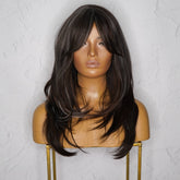 MATILDA - Ash Black - Fringe Wig | Black, 18 Inch, Fringe, Synthetic Hair | Milk & Honey Wigs